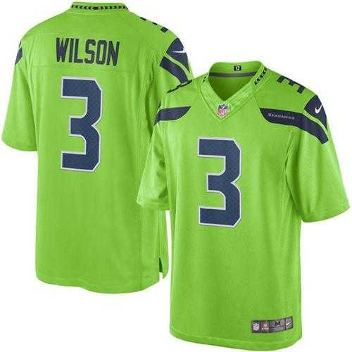 Nike Men & Women & Youth Seahawks 3 Russell Wilson Green Color Rush Limited Jersey,We sell and wholesale Nike Men & Women & Youth Seahawks 3 Russell Wilson Green Color Rush Limited Jersey on line form chian!